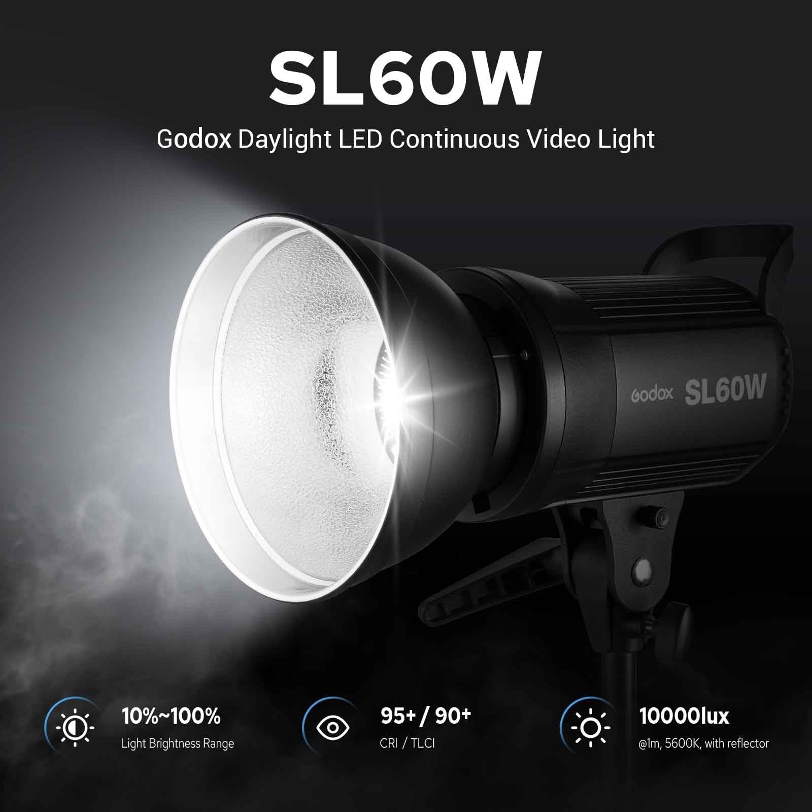 Amazon | Godox SL60W LED ビデオライト、60W 5600K デイライト LED